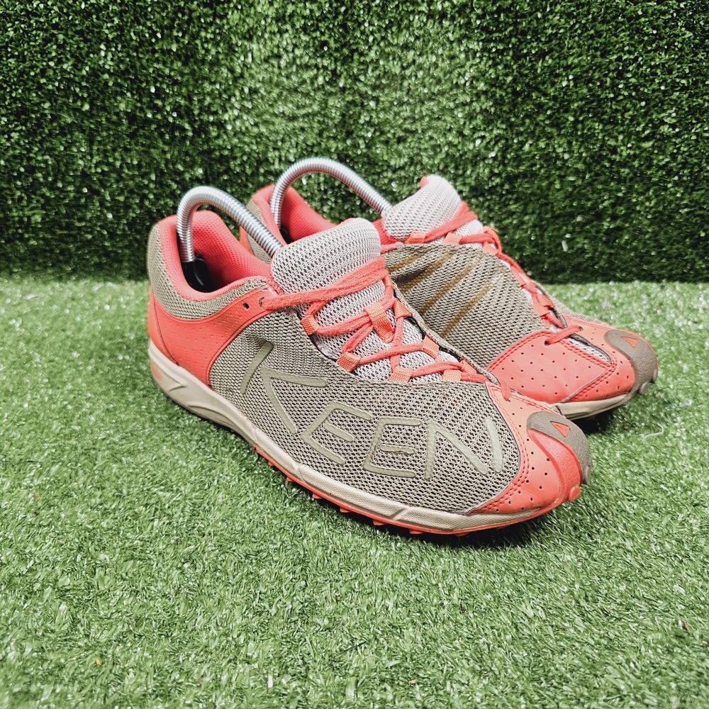 KEEN‎ A86 TR Grey Peach Mesh Athletic Trail Running Shoes Womens Size 9